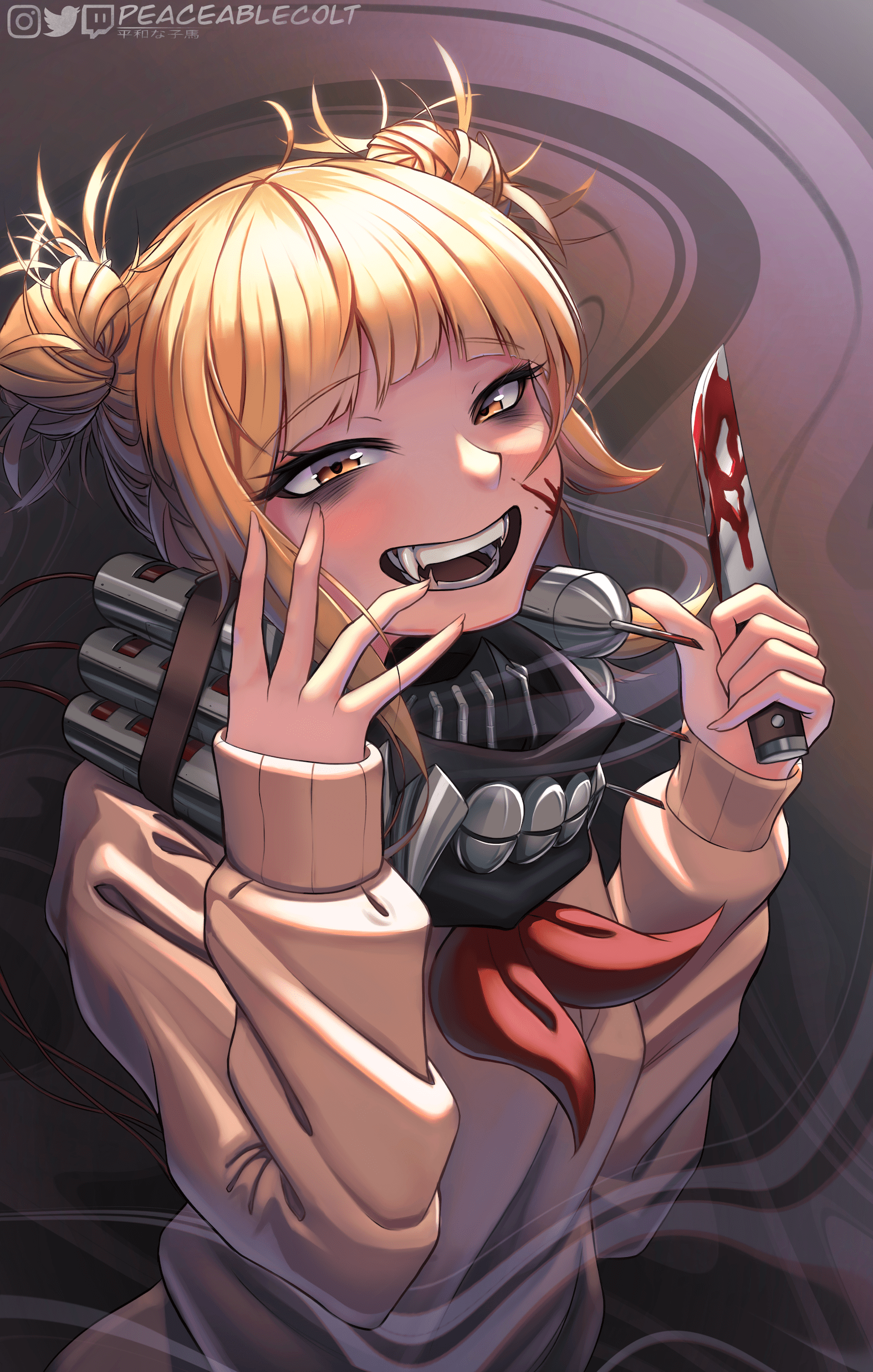Aesthetic backgrounds, asthetic, art, picture, wallpaper, mangá icons, icon,. I finally got around to drawing Himiko Toga My Hero Academia : anime