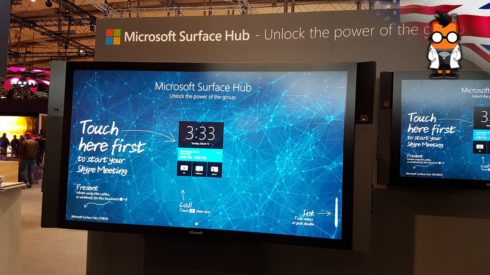 You can change your template . Microsoft Surface Hub