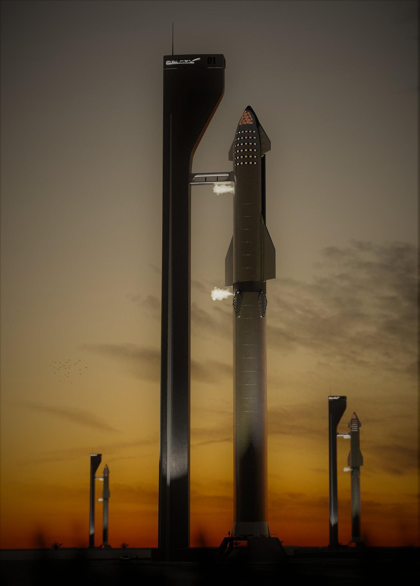 Both starship booster 4 and ship 20 are back at the launch site at spacex's starbase in south texas about a month after the pair's brief . Spacex Starship Super Heavy Launch Complex By Dale Rutherford Spacexlounge