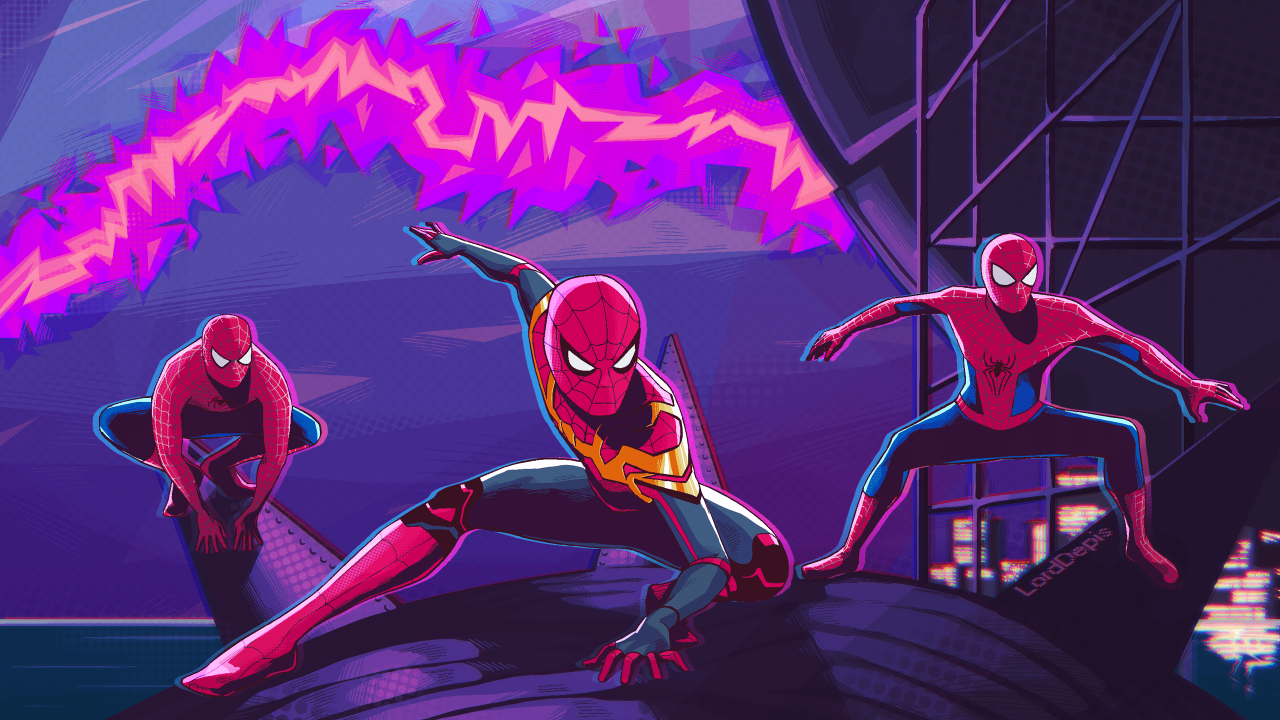 The lineup for the anime distributor's january 2022 home video release include the devil is a part timer season 1, strike watches: Spider Man No Way Home Fanart 2560 X 1440 Spoiler For A Very Huge Beautiful Scene R Wallpapers