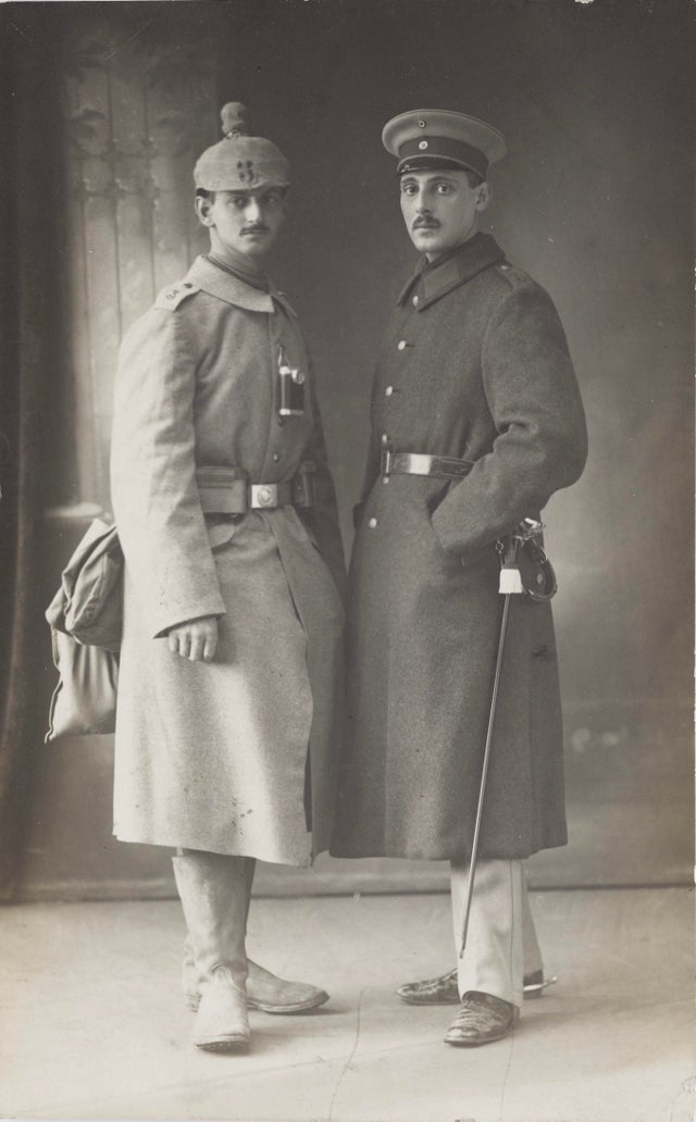 The frank family was a dysfunctional one. Otto Frank Anne Frank S Father With His Brother 1915 640 X 1032 Historyporn