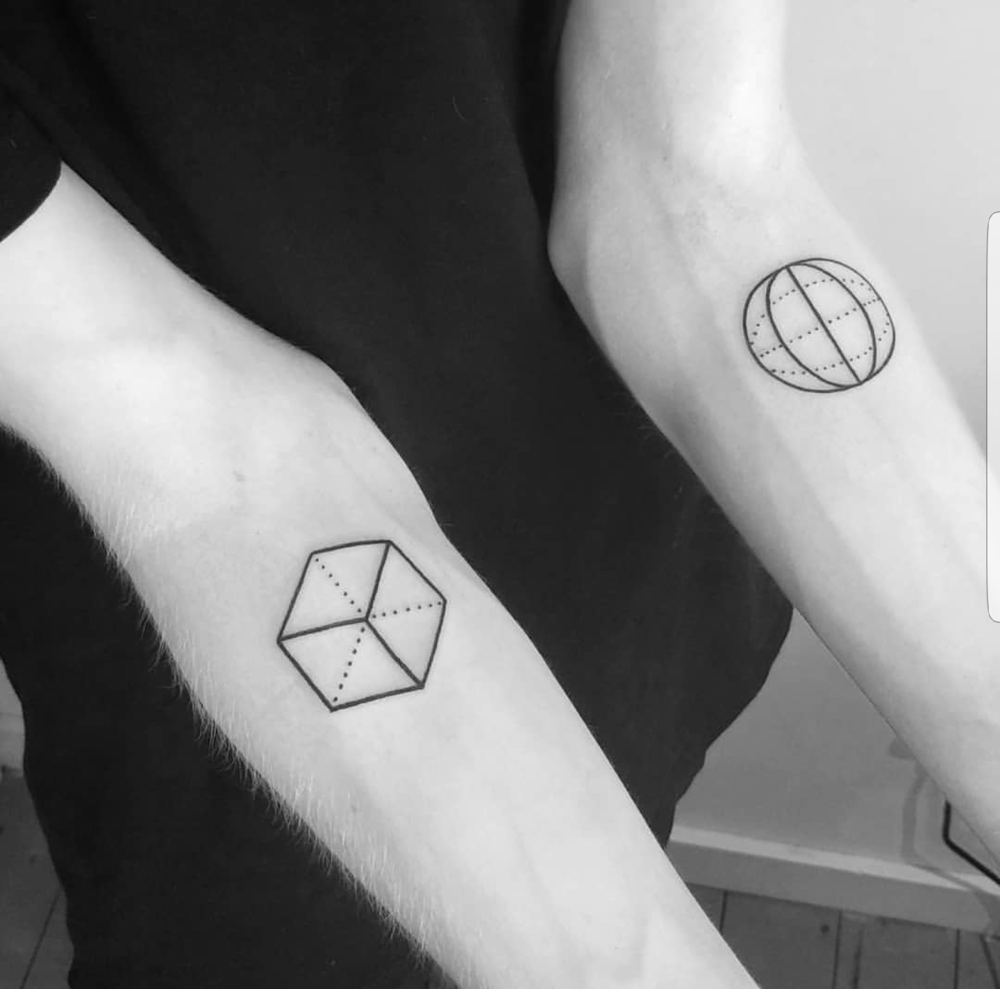 Minimalist tattoos don't necessarily have to be small; Minimal Tattoos
