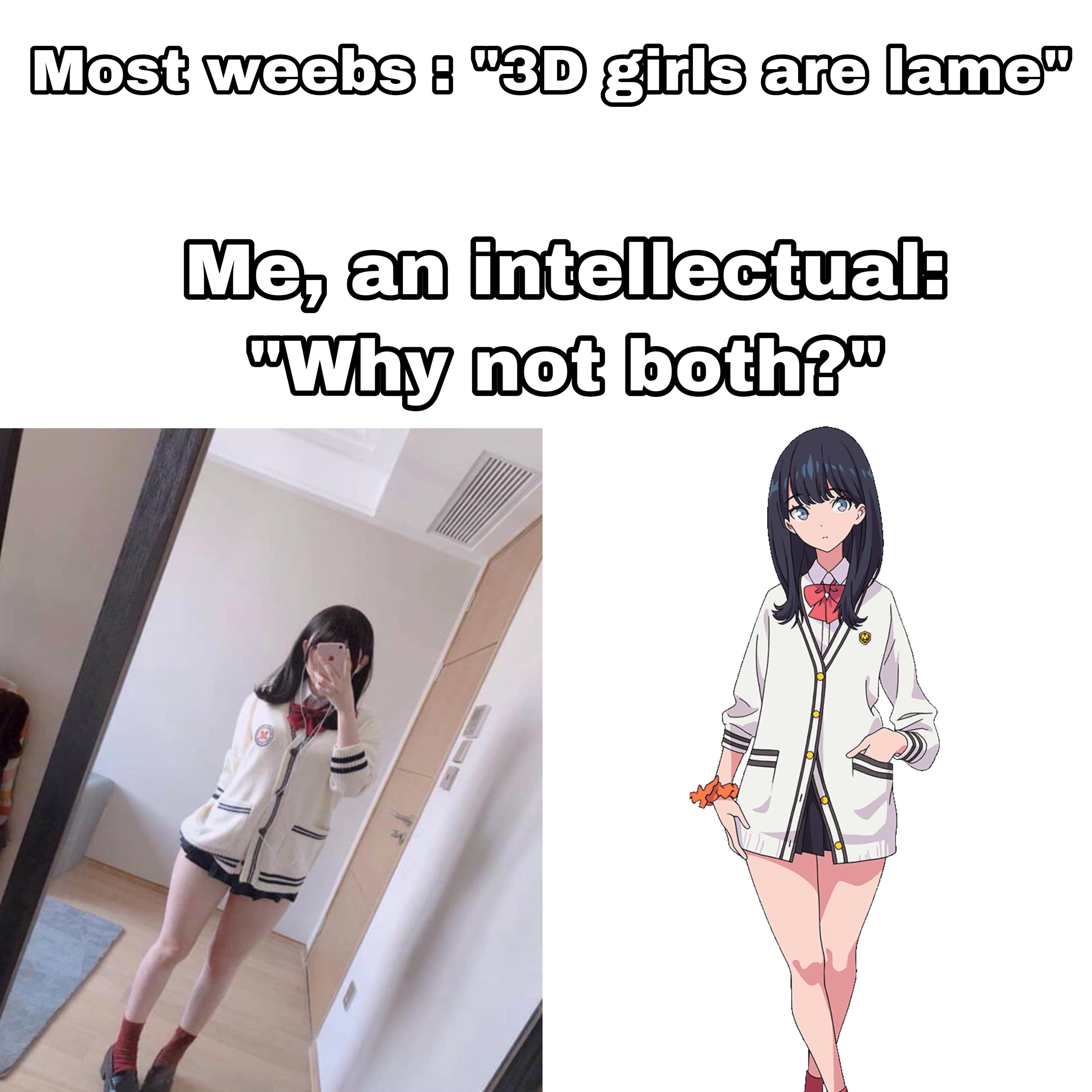 2d 3d But That Doesn T Mean You Can T Have Both R Animemes