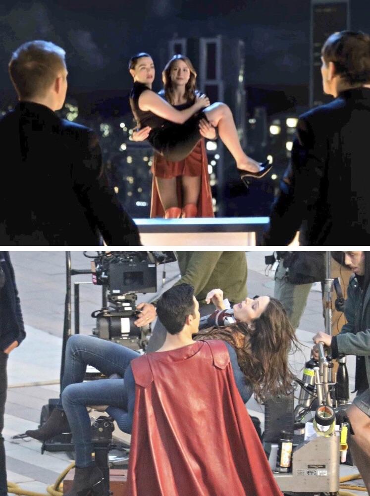Superman Bridal Carrying A Fallen Lois Lane In The Crossover Like Supergirl Bridal Carried A Fallen Lena Luthor In 2x15 Supergirltv