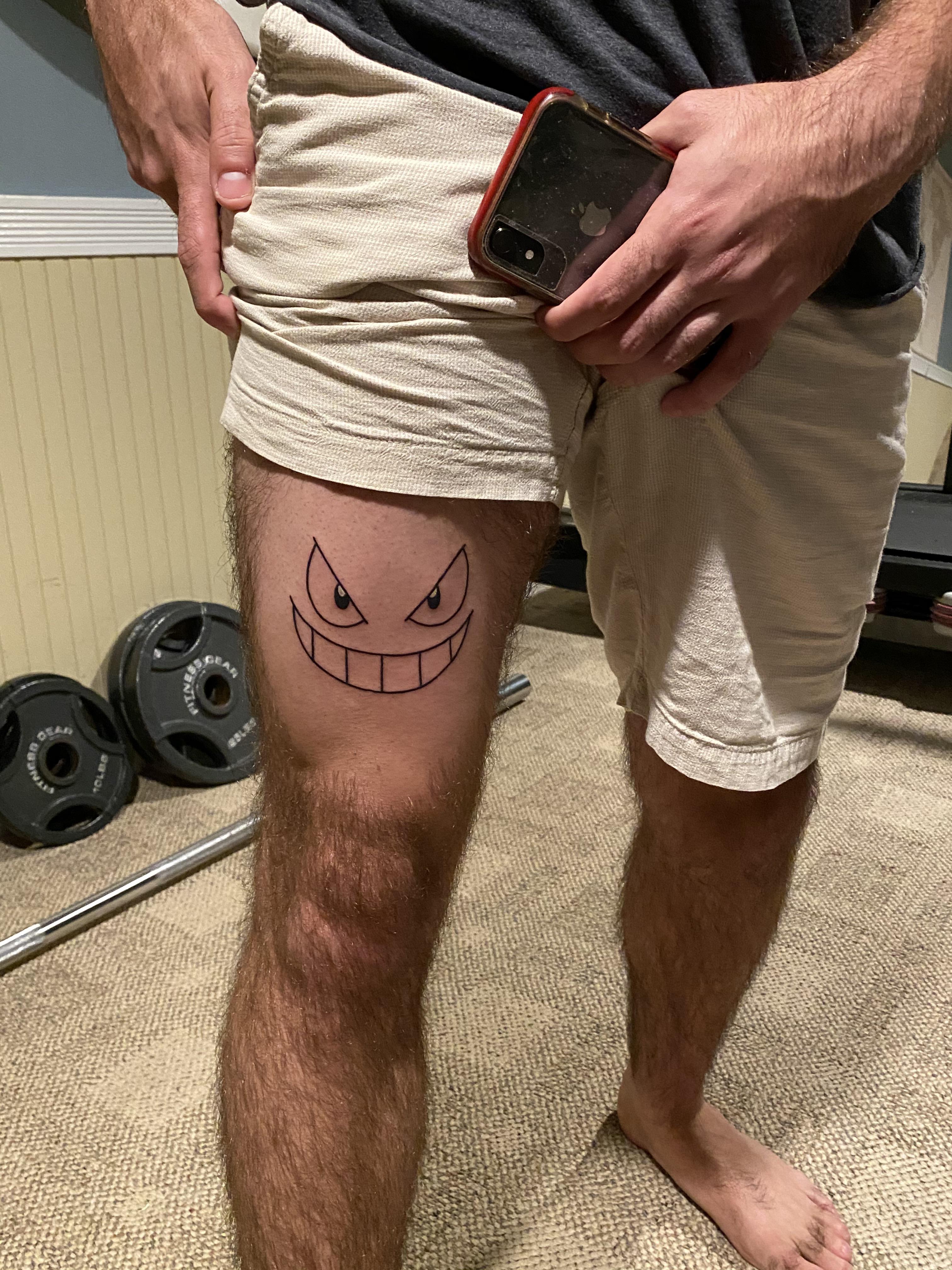 My First Tattoo! Minimalist Gengar. : Pokemon 4032_x_3024_jpg
