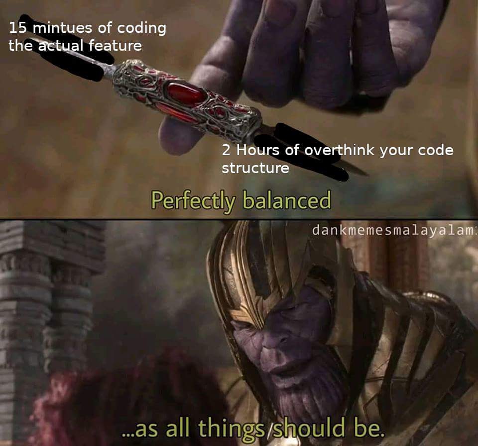 How to stop overthinking everything · 1. Perfectly Balanced as all things should be ð