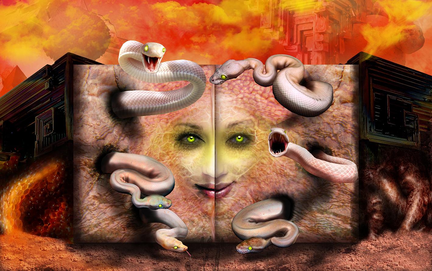 Gates Of Dis Greatest City In Hell Digital Collage 1418x889 Art