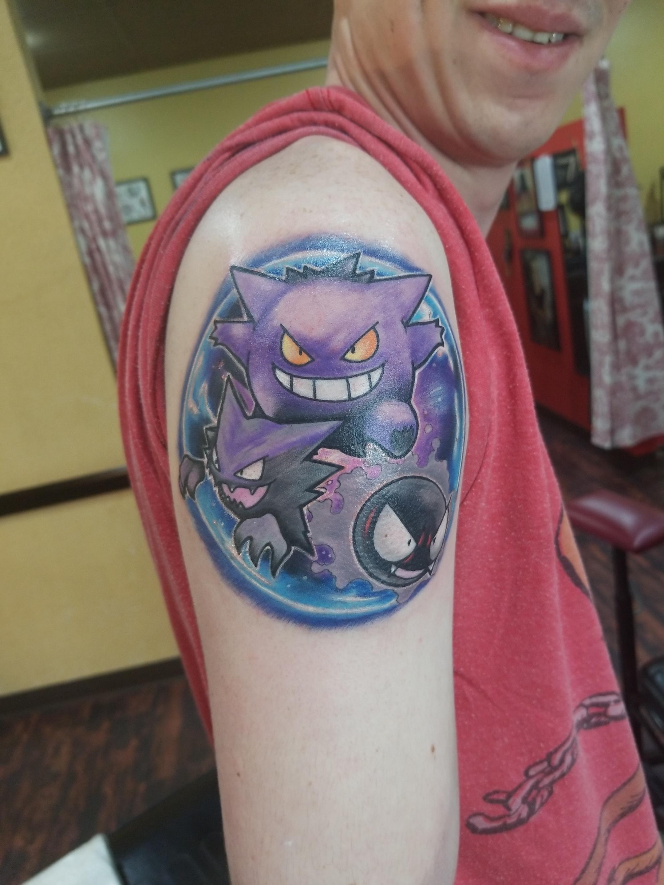 Got A Gengar Evolution Tattoo : Pokemon 2880_x_2160_jpg