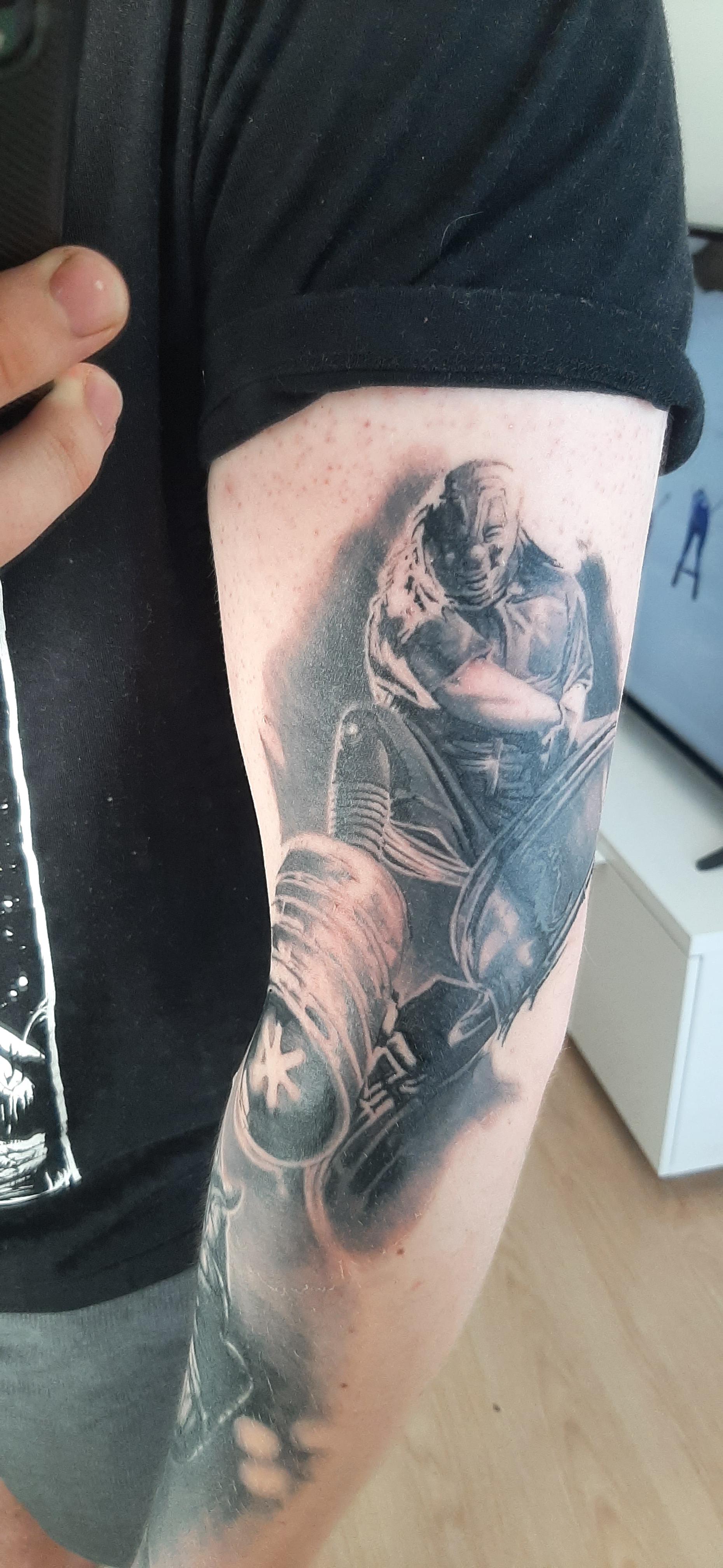 Slipknot Sleeve In Progress. Done In La Muerte Ink, By Febianto. Helsinki, Finland. : R/Tattoos 4032_x_1860_jpg