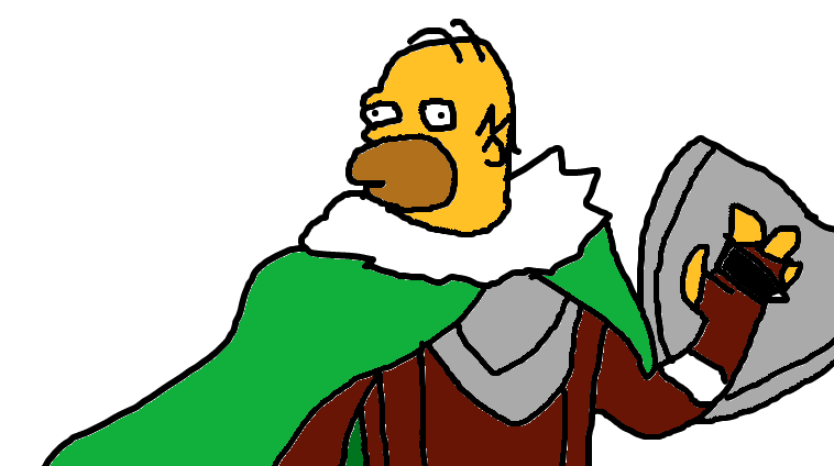 I Was Playing Gartic Phone And Created This Homer Iwatani R Shieldhero