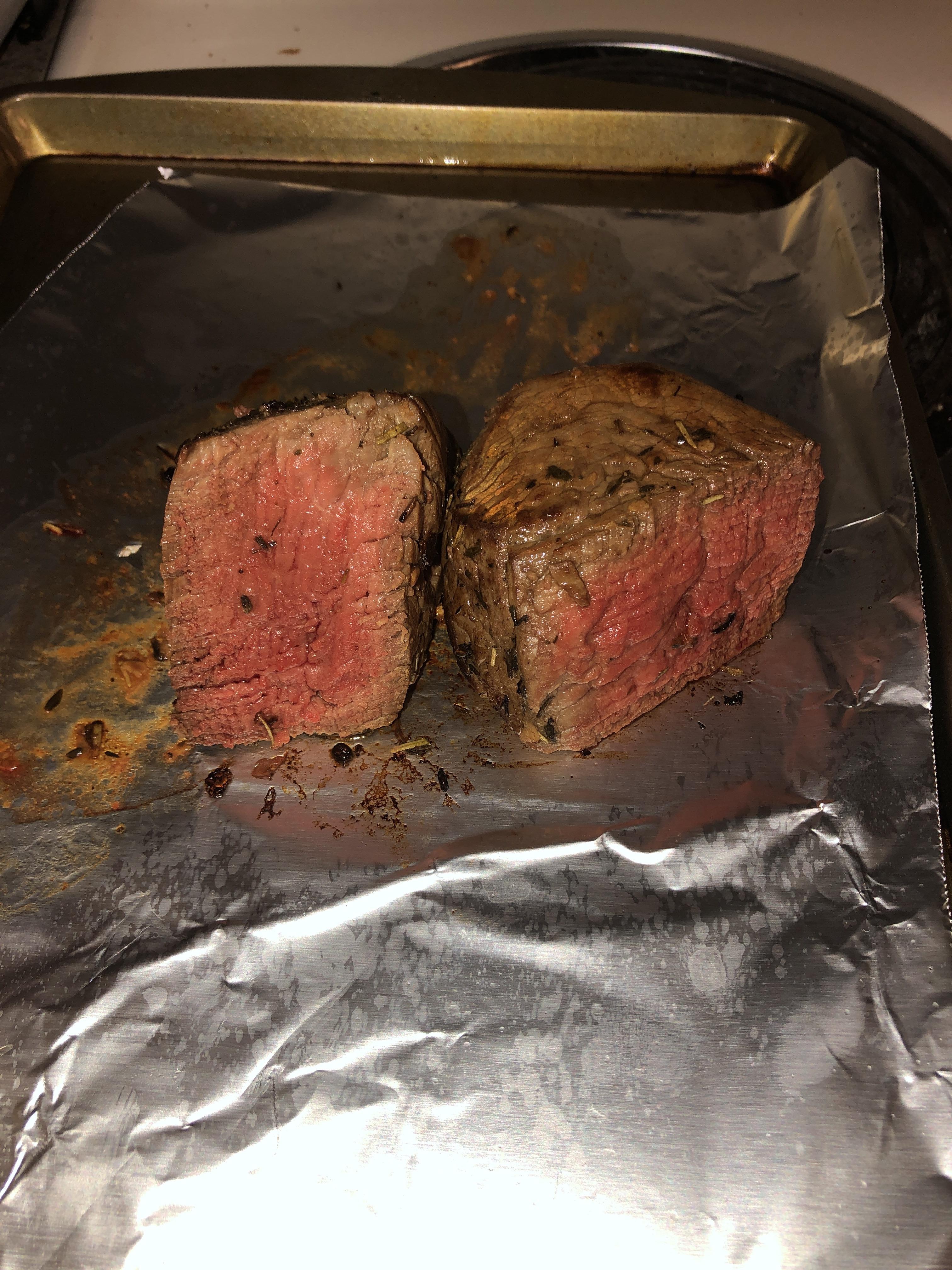 Sign up for today insider! First time making a rare steak. Does it look good? : steak