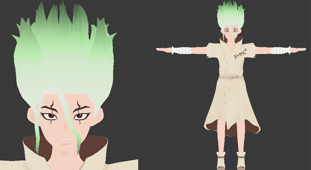 The Boy S Done Senku 3d Model Drstone