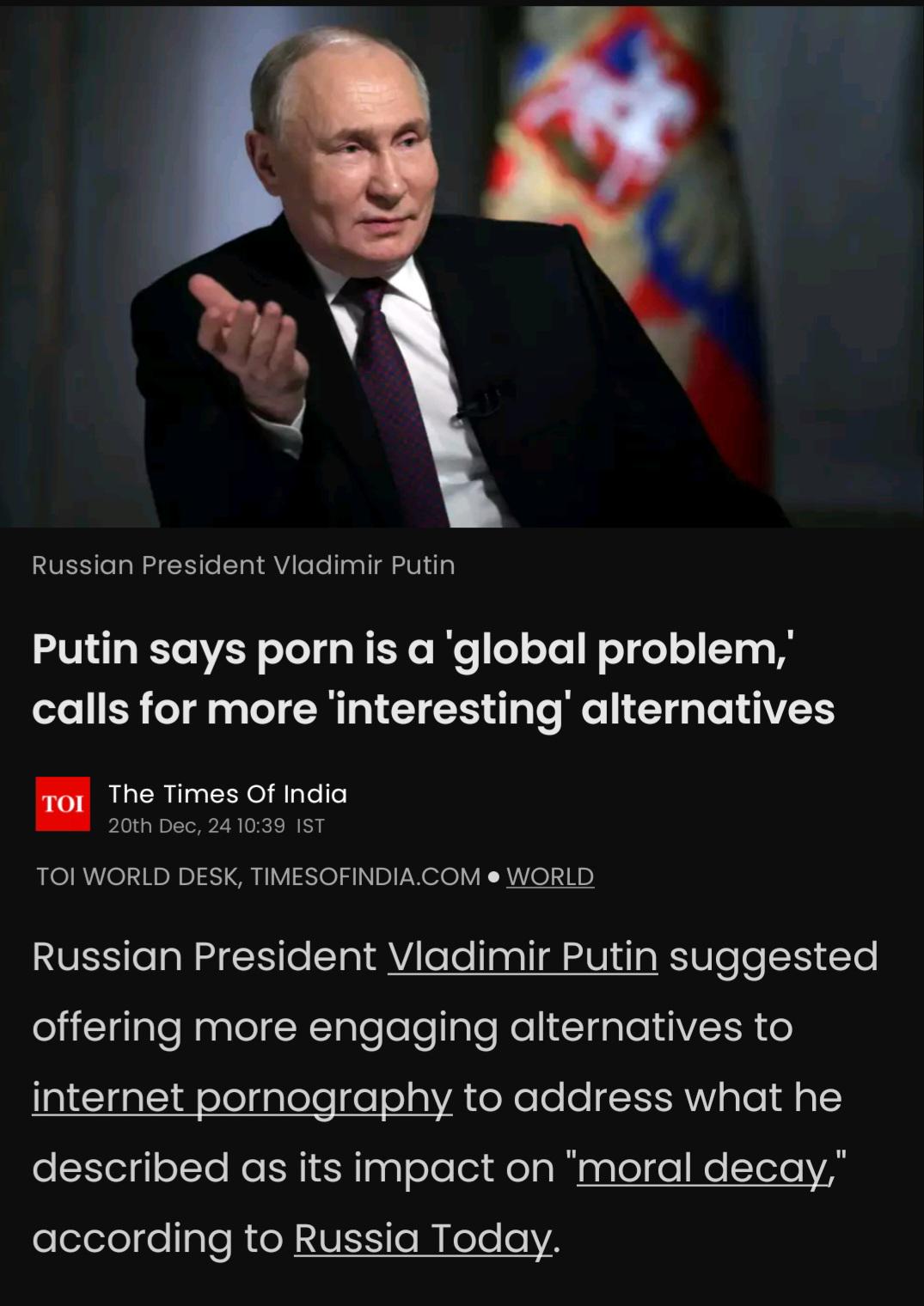 Putin..I dont know what to say : rIndiaSpeaks