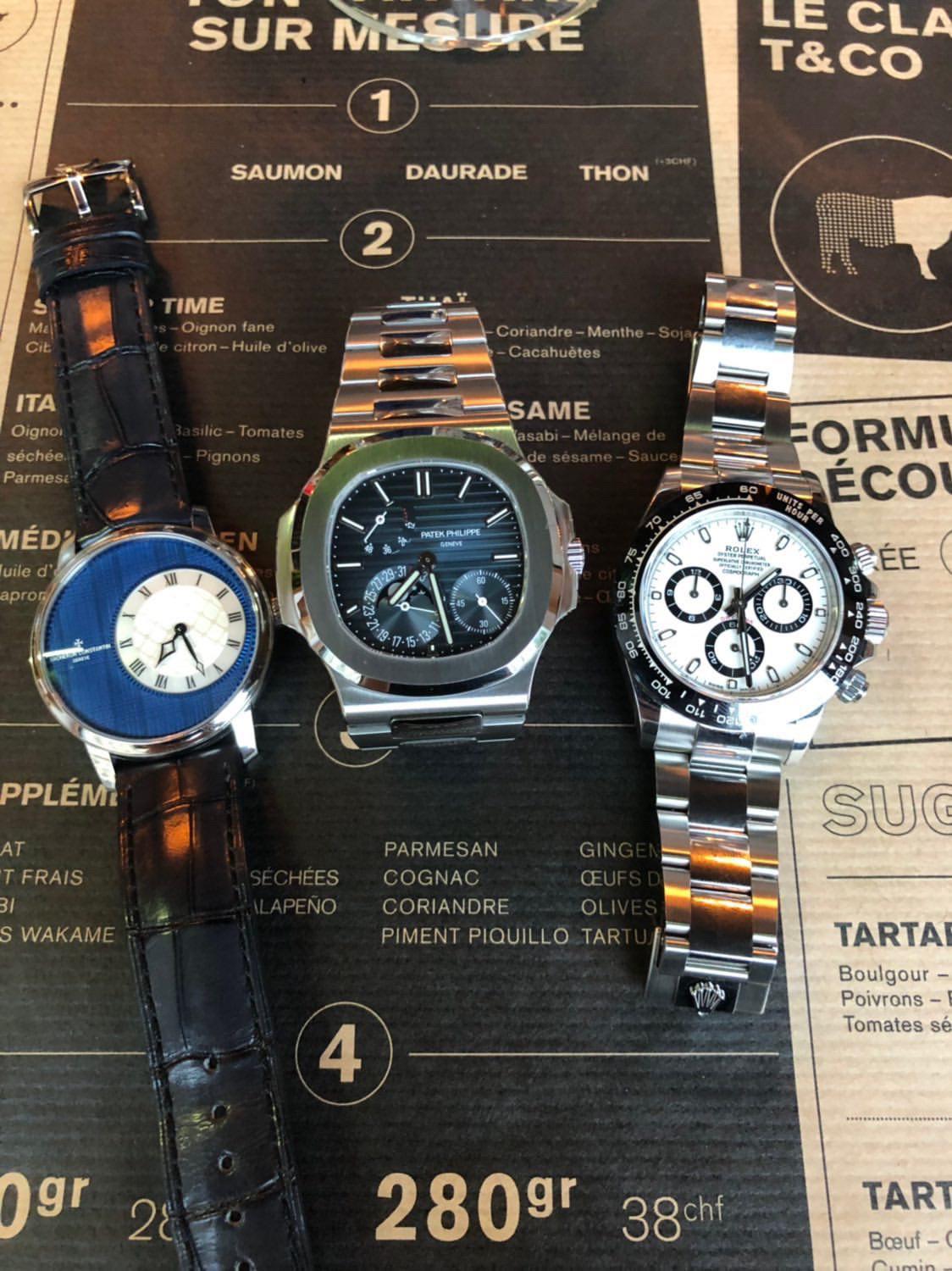 Vacheron Patek Rolex Perfect Trio R Watches