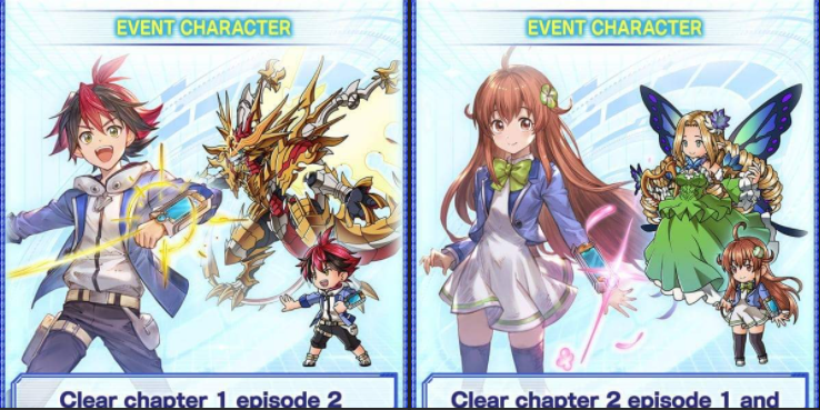Hiro And Mimori In Game Sprite For Gbf Shadowverse