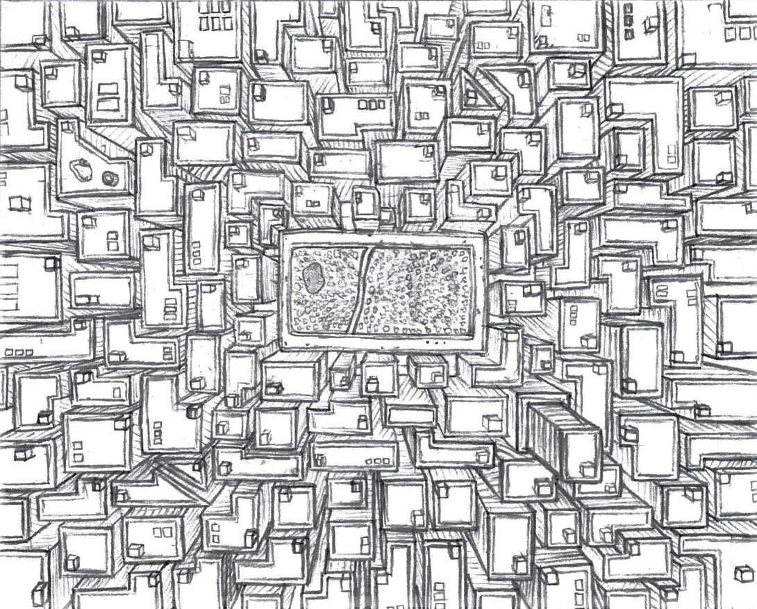 1 Point Perspective Drawing 2 Electric Boogaloo R Drawing