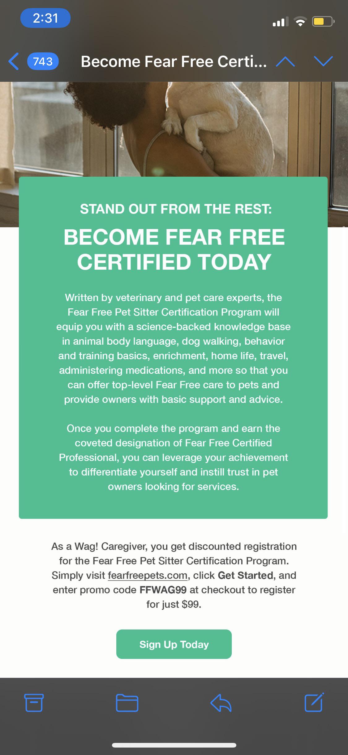Take your fear free education to the next level with the level 3 course. Have Y All Seen The New Fear Free Pet Sitter Certification R Wagwalker