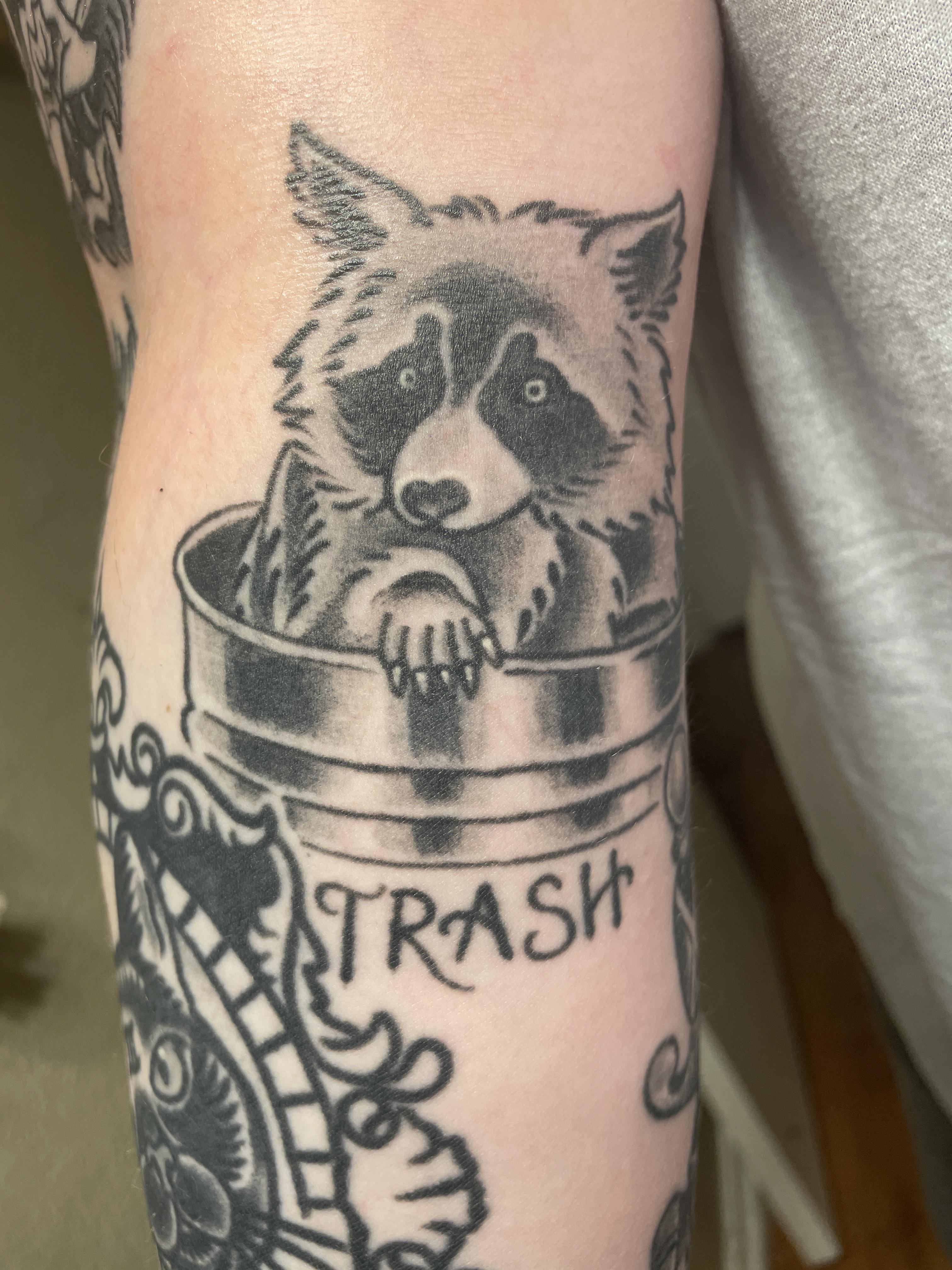 My Trash Panda Tattoo! : R/Trashpandas 4032_x_3024_jpg