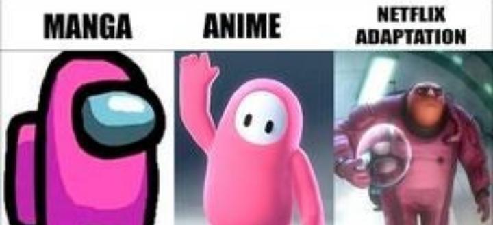Find anime and manga reviews, memes, cosplays, and collectibles in this collection of articles for beginners and fans. Manga Vs Anime Vs Netflix Adaption Amongus