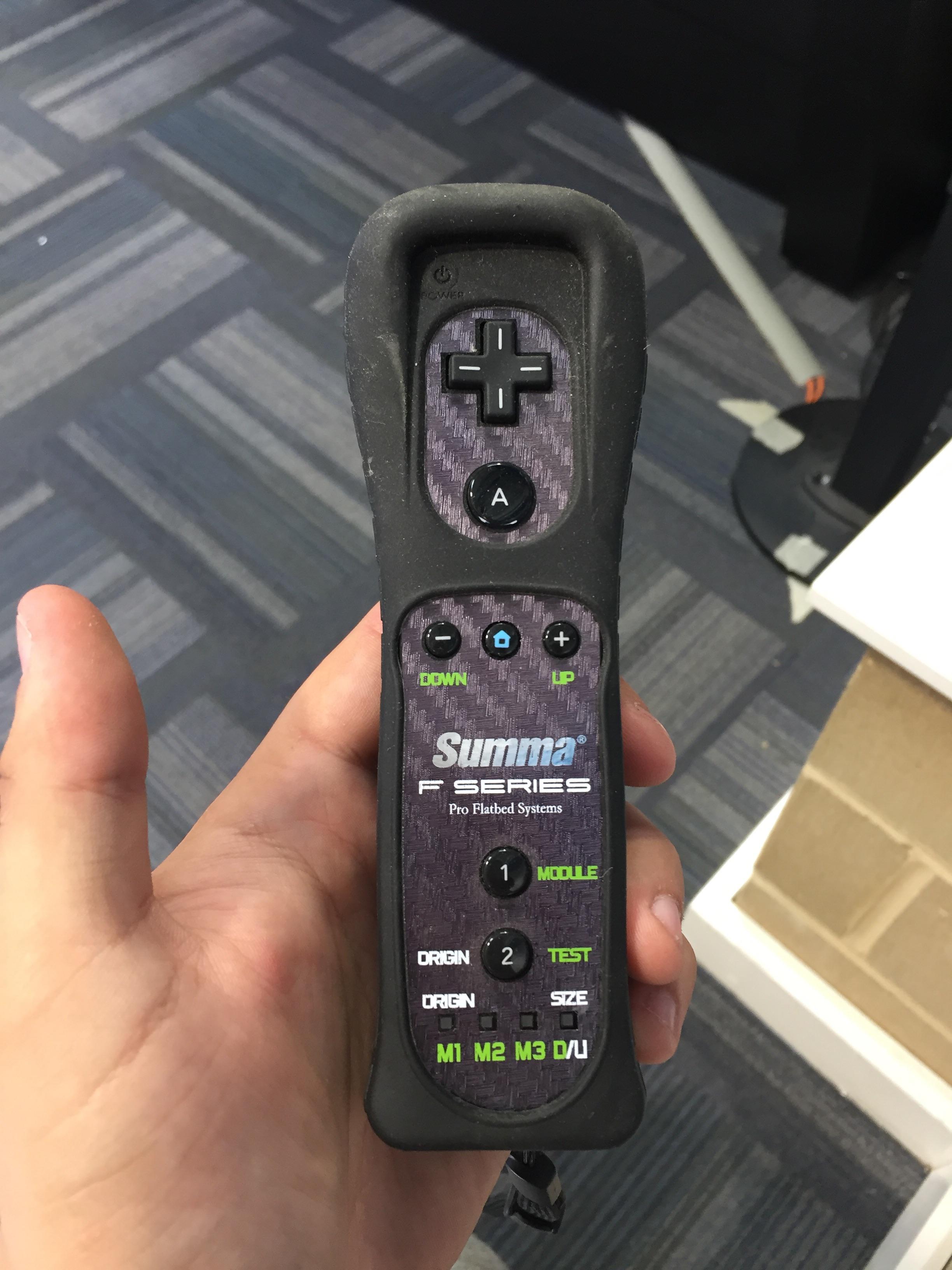 The application kits for the kongsberg x. The remote control for this flatbed cutter is a rebranded