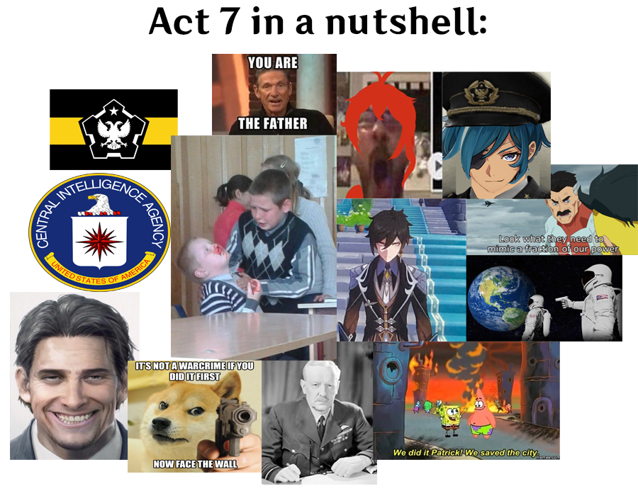 Dainsleif talks about khaenri'ah genshin impact 500 years destroyed ancient nation video. This meme is from the future, you won't get it yet