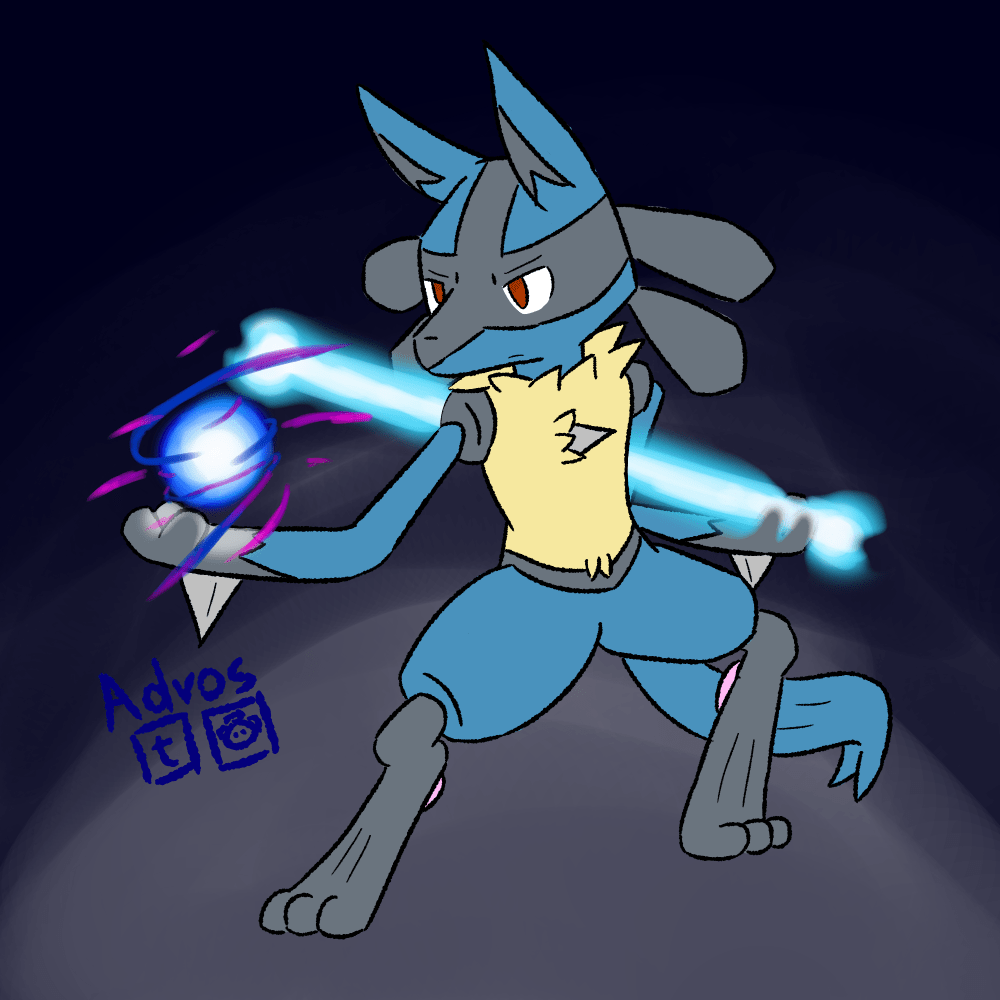 The pokémon company a annoncé la distribution du lucario de sacha via code à l'occasion des masters 8. I drew a Lucario : pokemon