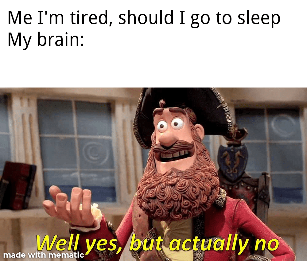 Sleep assessment is done both quantitatively and qualitatively. Insomnia R Meme