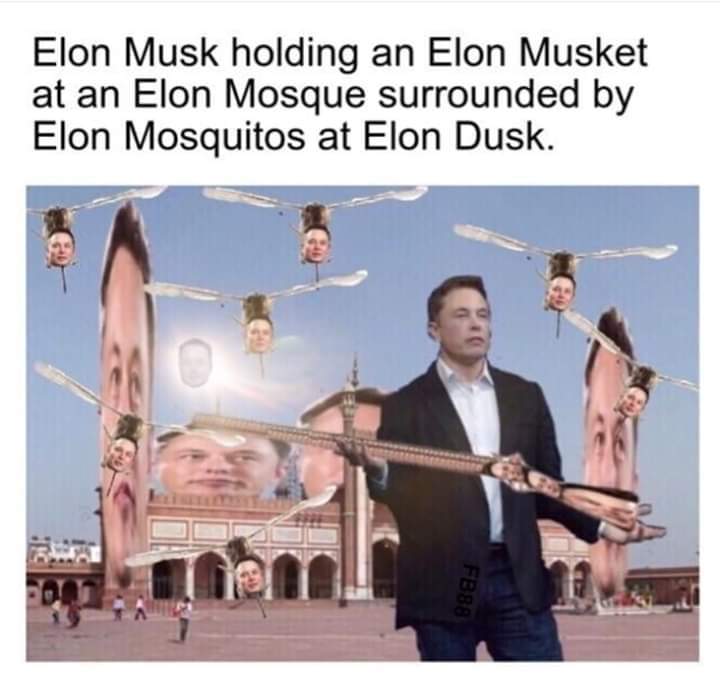 Kepemilikan bitcoin tesla, perusahaan mobil listrik milik elon musk, berkurang us$ 51 juta. All The Elon Musk Memes In One Meme R Pewdiepiesubmissions