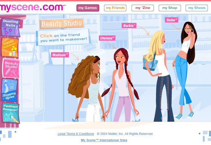 Barbie Games Myscene Online Games Nostalgic Games Old Games Barbie