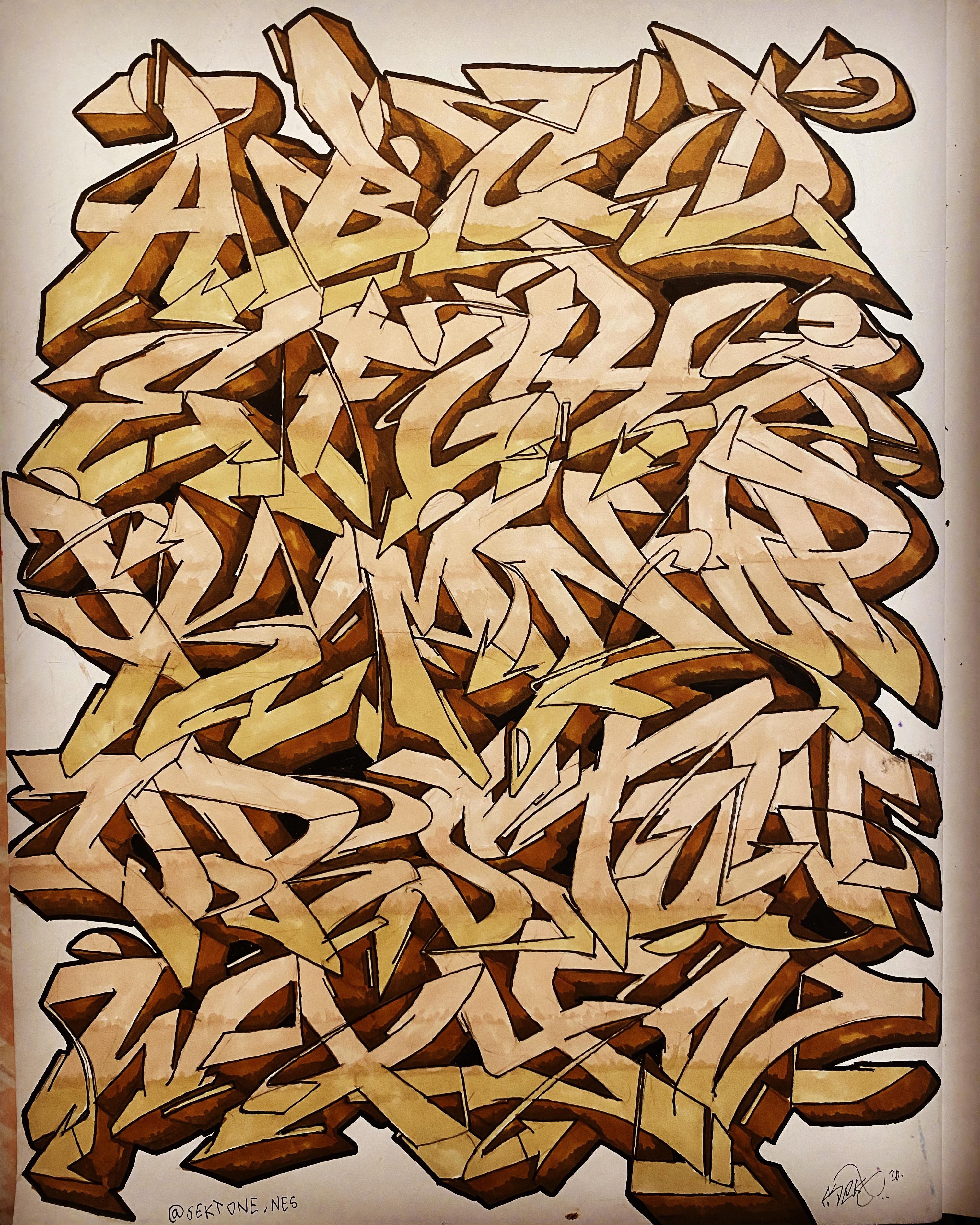 My First Ever Wildstyle Alphabet Crits Blackbookgraffiti