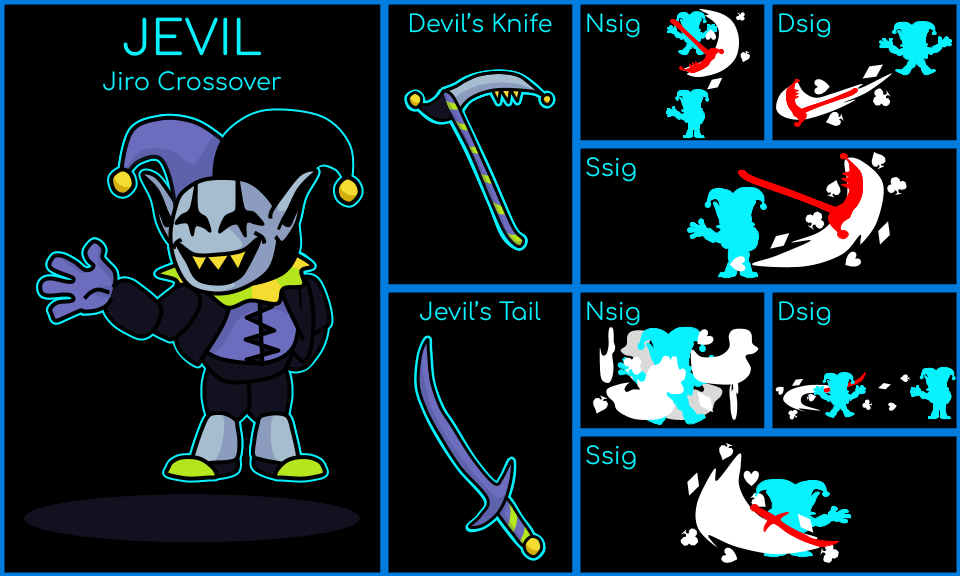 Tire jevil using pirouette and hypnosis, then cast pacify. Deltarune Crossover Concept Jevil 3 6 Brawlhalla