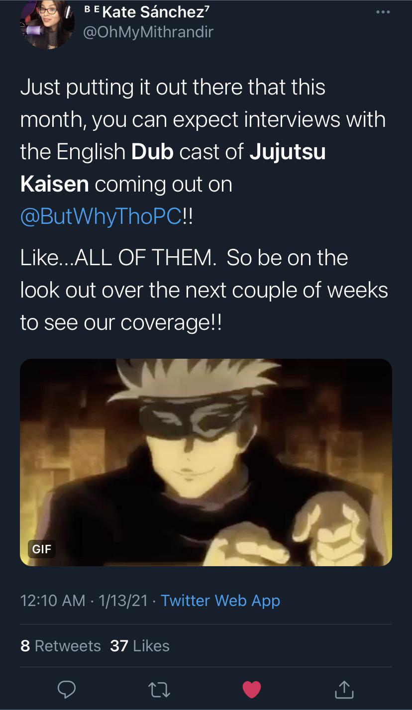 Mar 07, 2022 · myth and history: There will be an interview with the whole Jujutsu Kaisen