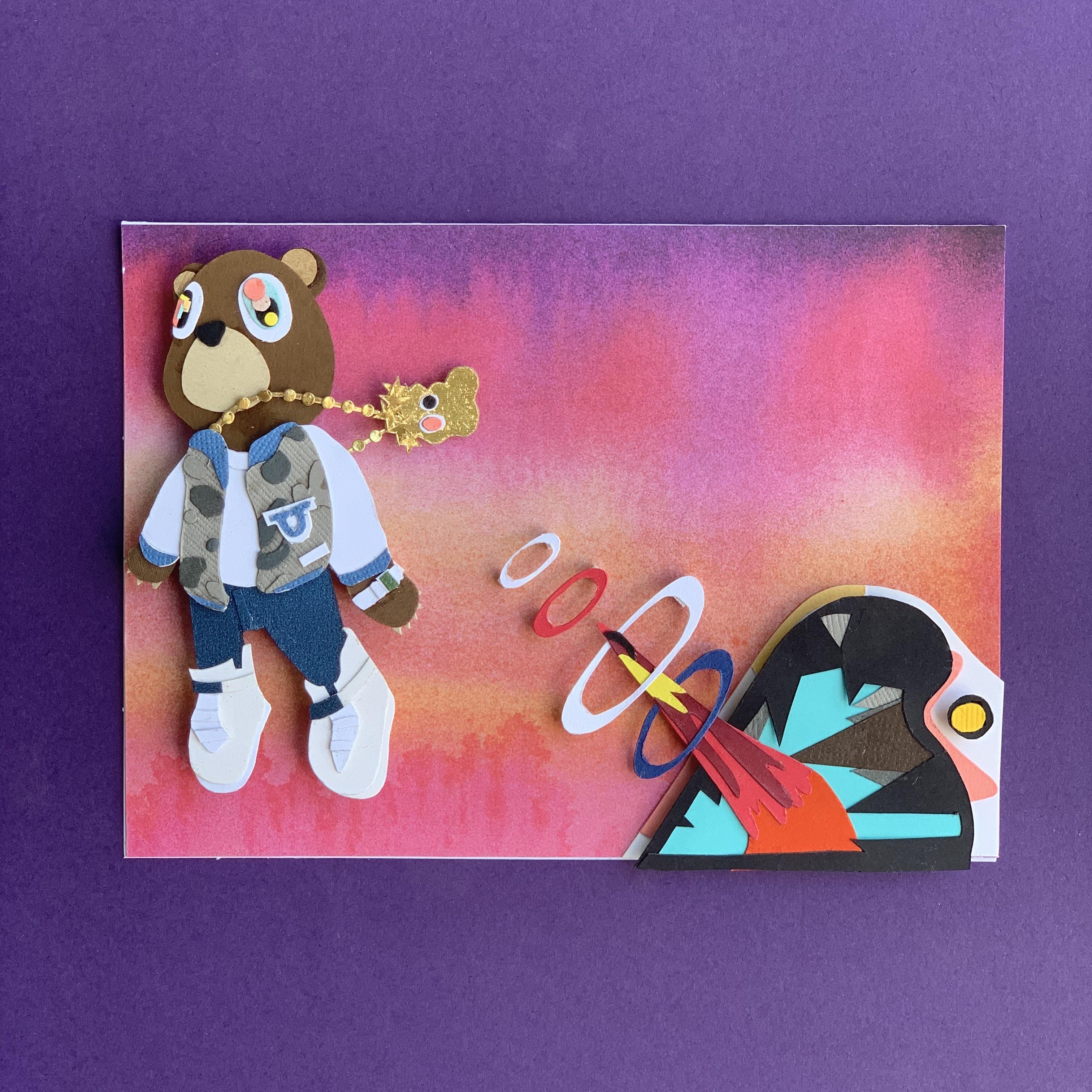 Walking you through the transformation of your home, designer jayne pelosi shares foolproof ways to make compelling displays on hgtv.com. Paper Art Kanye West S Graduation Album Cover On A 4x5 Card R Kanyewest
