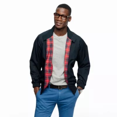 Buy j.crew men's blue wallace barnes skiff jacket. BaracutaÂ® G9 slim-fit Harrington jacket : sportcoats
