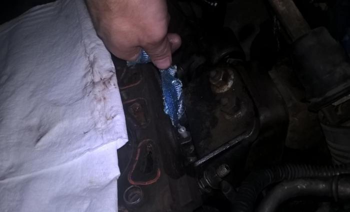 How to remove engine oil through dipstick
