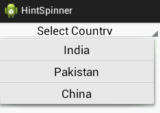 Spinner Items