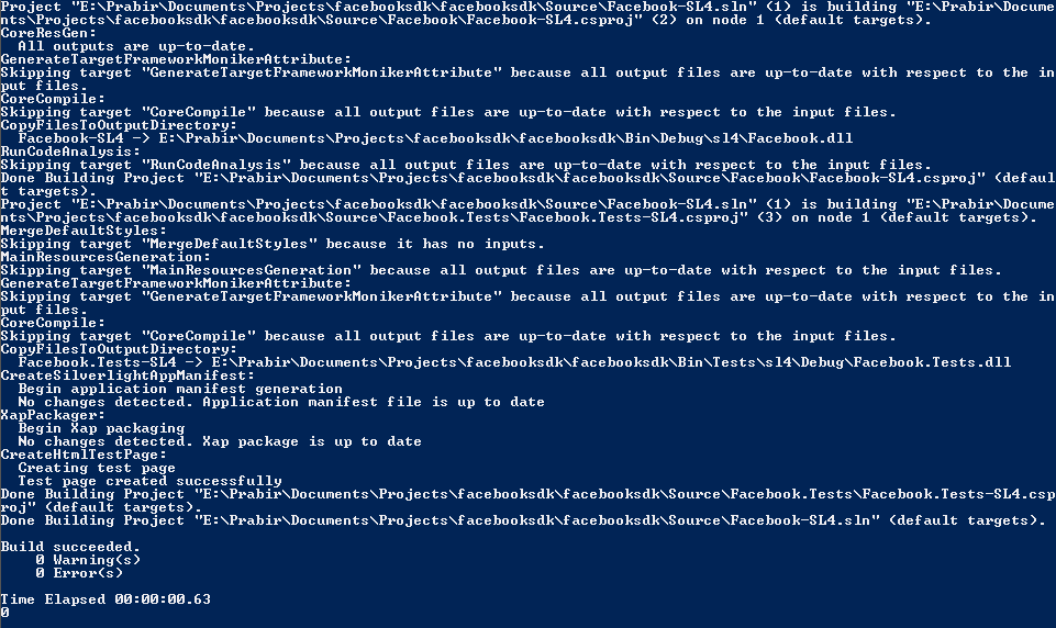 Executing via node.js