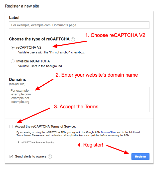 Go to the recaptcha admin console and enter your experience cloud site's information. Php How To Add Basic Captcha On All Sub Stores Not Only Defaul Open Cart Stack Overflow