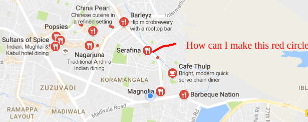 Google Map Place Search Marker Icon Styling Stack Overflow