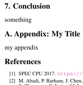 In the main text, you should refer to the appendices by their labels. Tables Proper Format Of An Appendix Tex Latex Stack Exchange