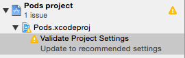Validate Project settings