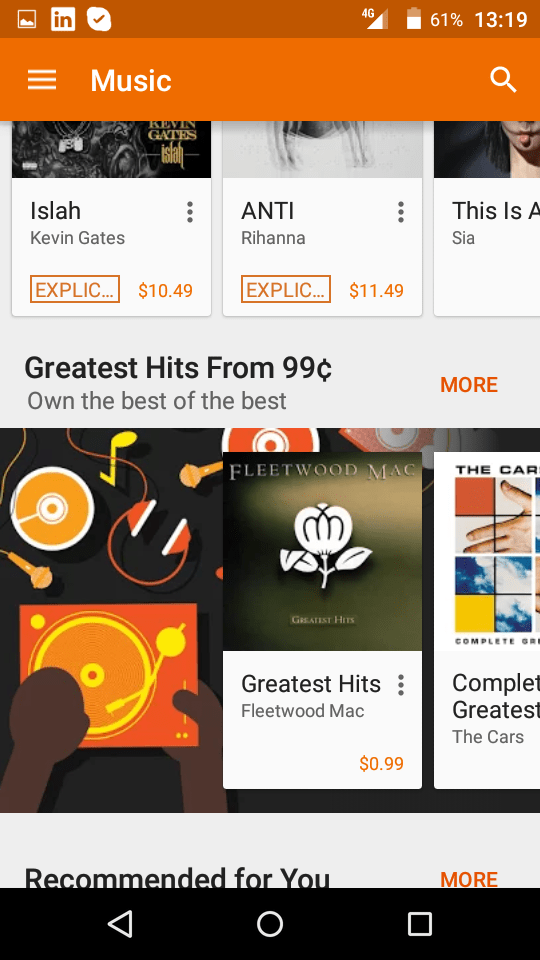 How To Position A Recycler View Like Google Play Store Or Google Music In Android Stack Overflow
