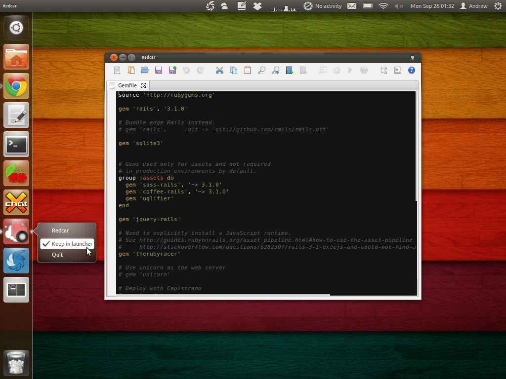 Como Eu Crio Um Icone Do Iniciador Do Unity Para Redcar Em Um Ambiente Rvm Sobrelinux