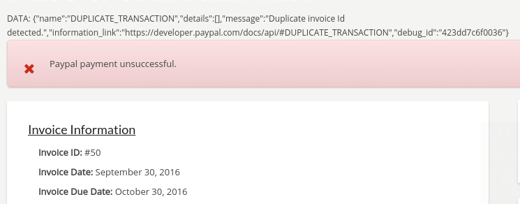 Duplicate Name Error Message