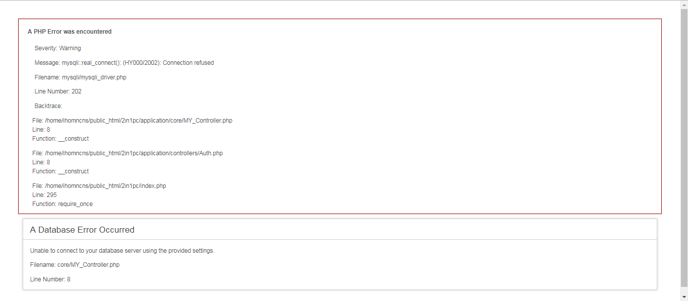 If you are using a vps or dedicated server, the ip address may be included in your registration email. Php Codeigniter App In Shared Hosting Can T Connect To Remote Mysql In Vps Stack Overflow