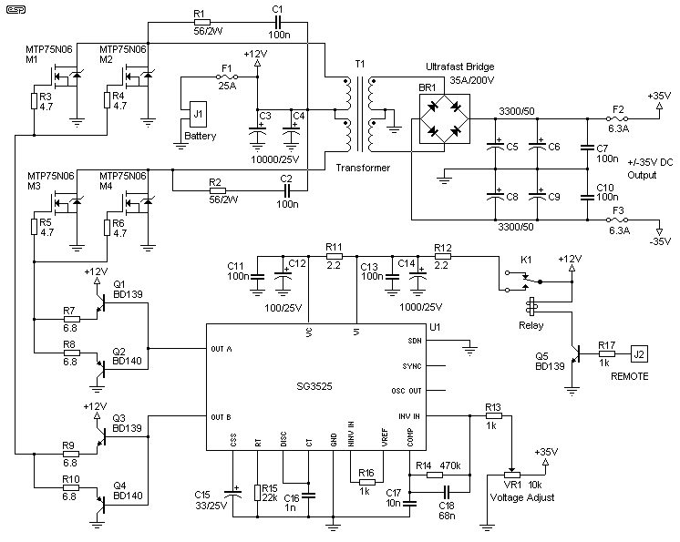 Solar induction heater schematic representation. switch mode power supply - Error amp compensation on pwm