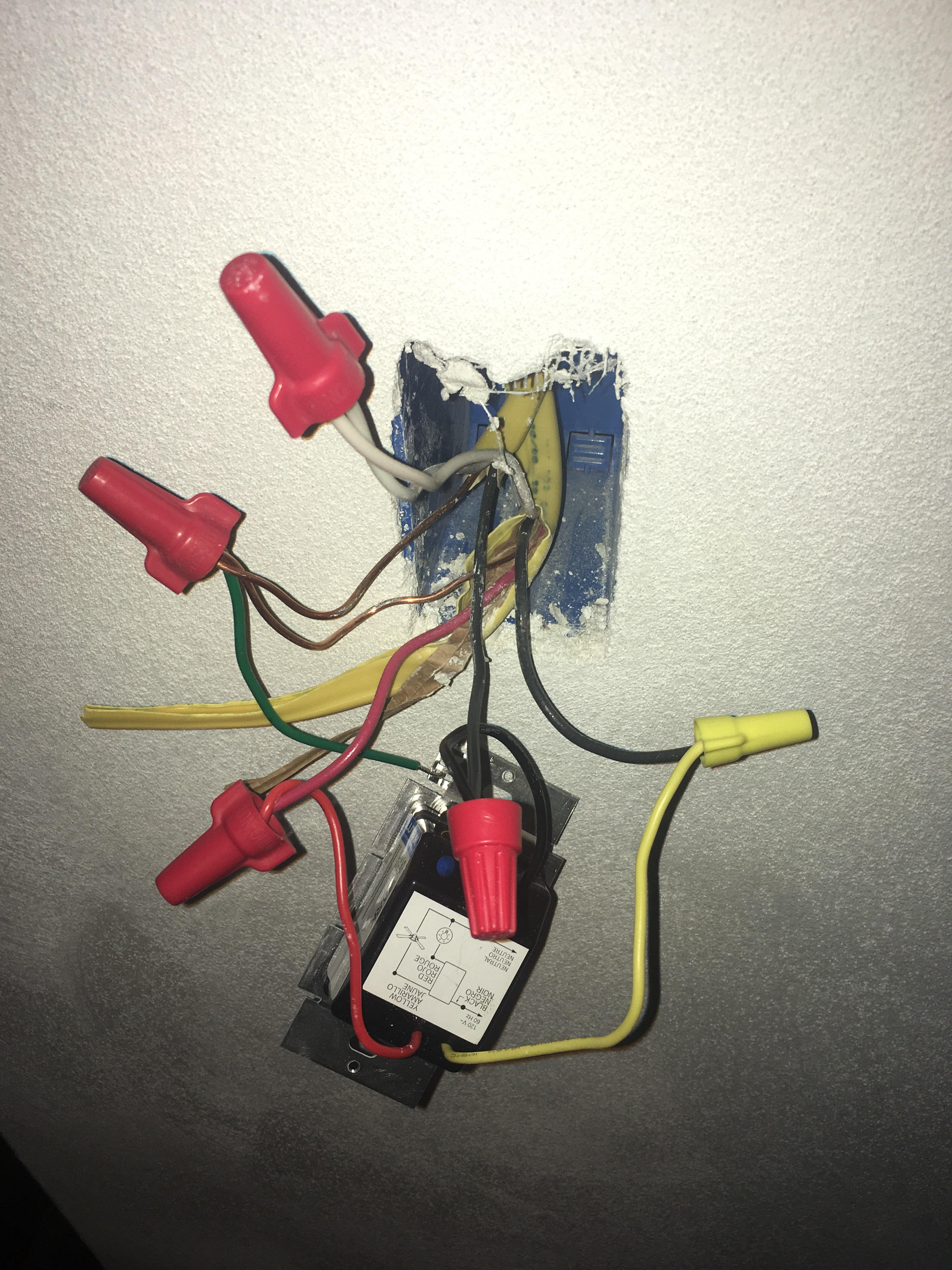 If your ceiling fan shoots sparks, and the light stops working, that's a pretty. Lutron Fan & Light dimmer switch wiring - Home Improvement