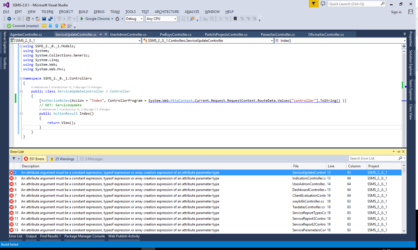 关于c 属性参数必须是属性参数类型的常量表达式 Typeof表达式或数组创建表达式 码农家园