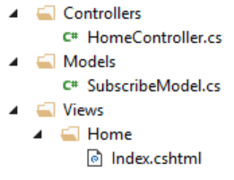 ASP.NET MVC structure