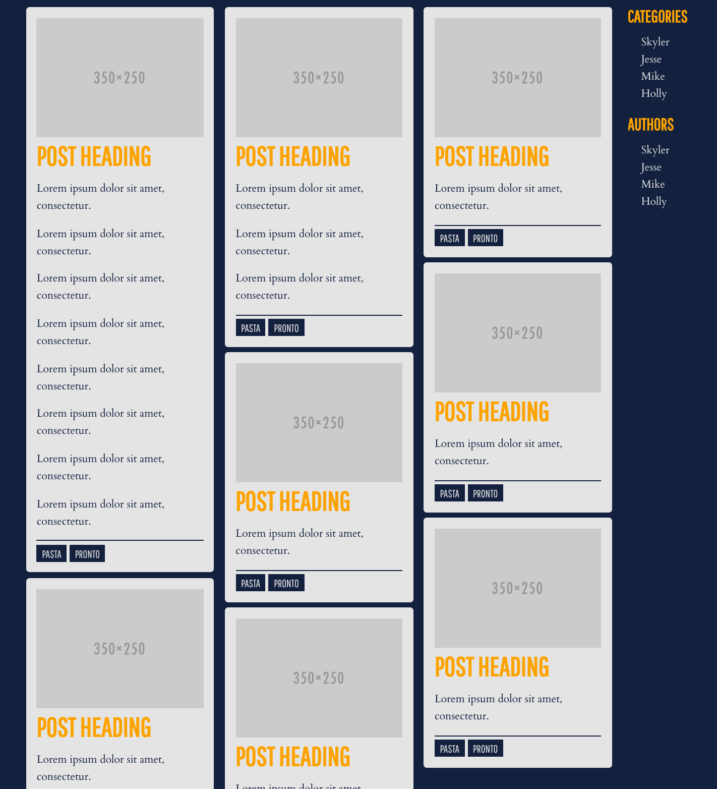 You need custom loops or functions to filter/get your posts using those meta values. Homepage Loop Somehow Breaks Styling Of Post Grid - WordPress Development Stack Exchange